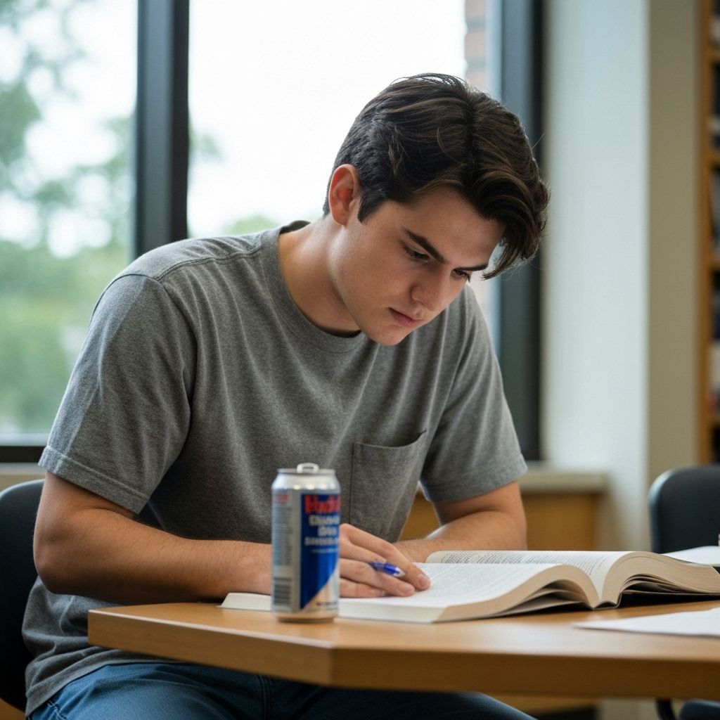 Community member studying